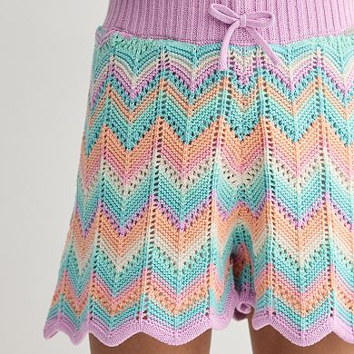 Girls 7-16 Limited Too Crochet Shorts