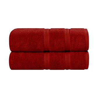 SUPERIOR 2 pc Smart Dry Zero Twist Cotton Bath Sheet Set