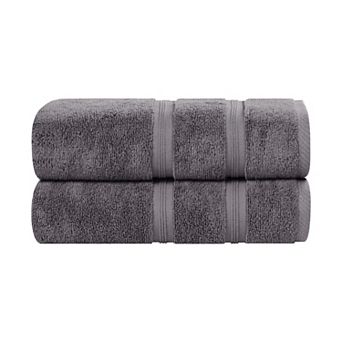 SUPERIOR 2 pc Smart Dry Zero Twist Cotton Bath Sheet Set