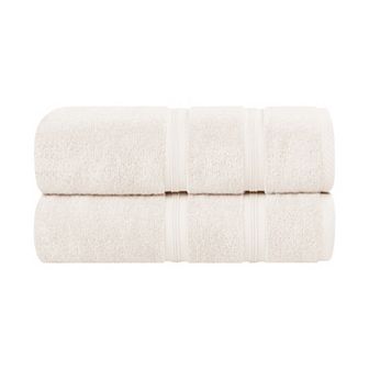 SUPERIOR 2 pc Smart Dry Zero Twist Cotton Bath Sheet Set
