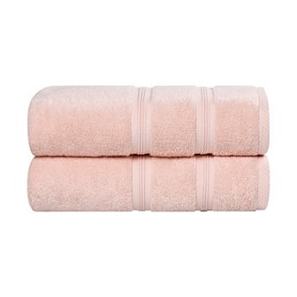 SUPERIOR 2 pc Smart Dry Zero Twist Cotton Bath Sheet Set