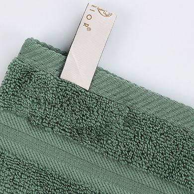 SUPERIOR 12-Piece Smart Dry Zero Twist Cotton Towel Set