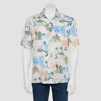Men's Newport Blue Short Sleeve Button Down Shirt