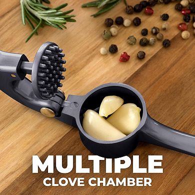 Zulay Kitchen Durable Garlic Masher With Soft, Easy To Squeeze Handle