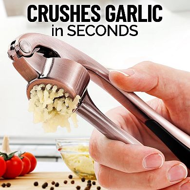 Zulay Kitchen Durable Garlic Masher With Soft, Easy To Squeeze Handle