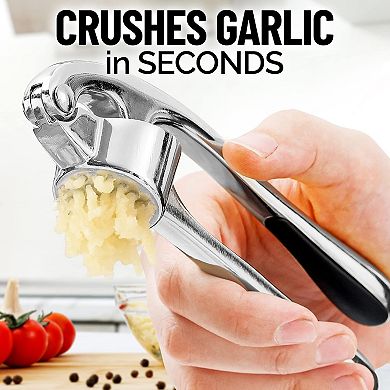 Zulay Kitchen Durable Garlic Masher With Soft, Easy To Squeeze Handle
