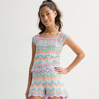 Girls 7-16 Limited Too Crochet Tank Top