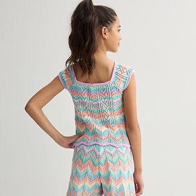 Girls 7-16 Limited Too Crochet Tank Top