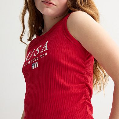 Girls 7-16 Limited Too Americana Side Cinch Tank Top
