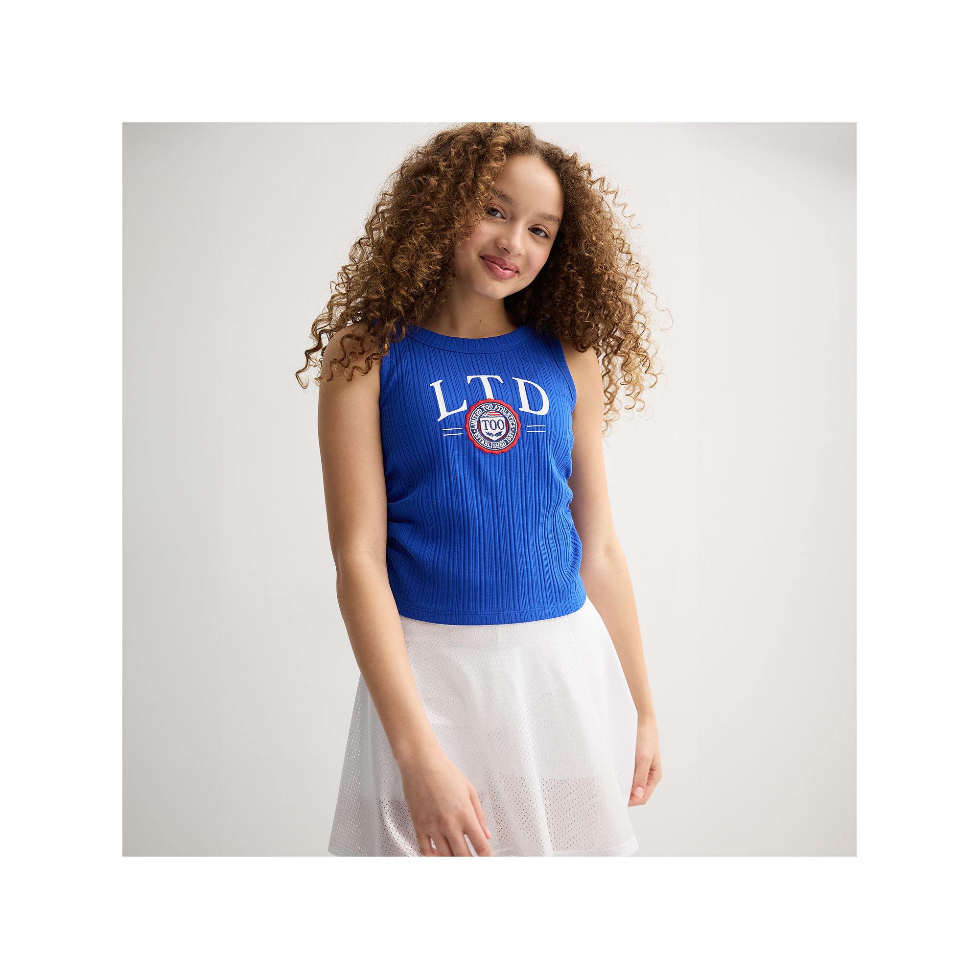 Girls 7-16 Limited Too Americana Side Cinch Tank Top, Girls, Size: Small, 
