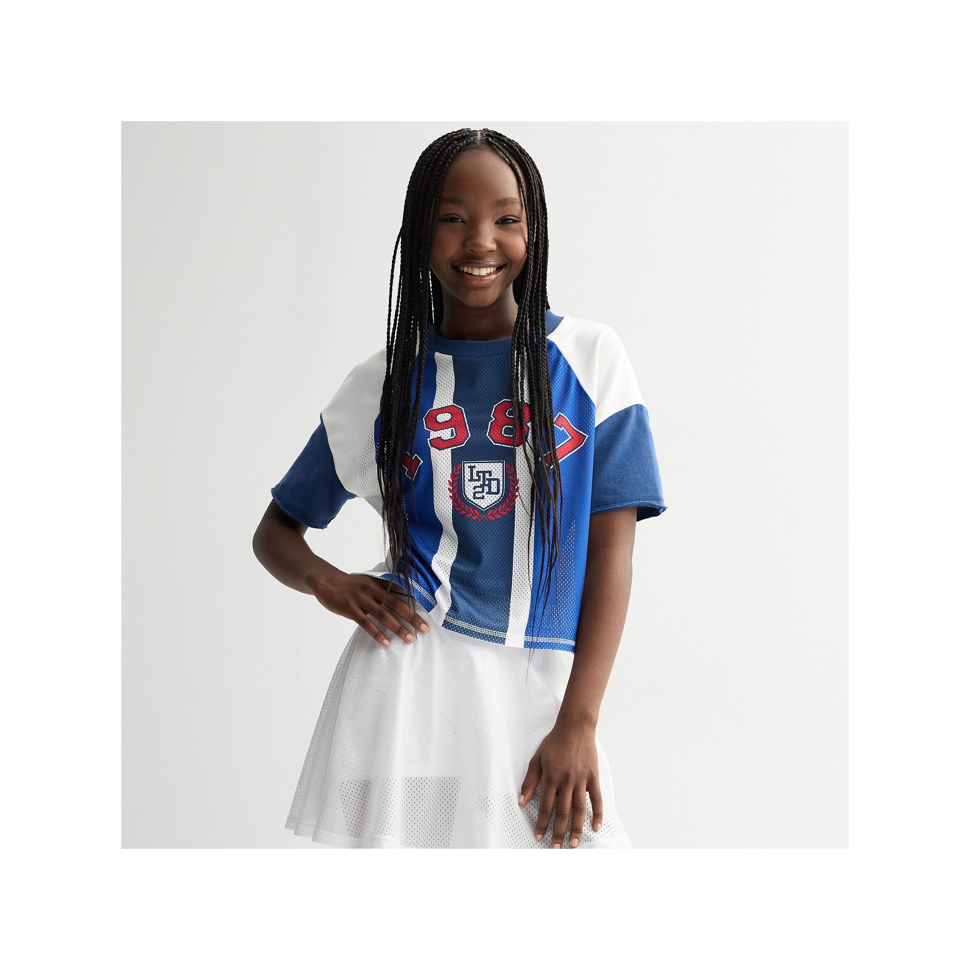 Girls 7-16 Limited Too Americana 1987 Graphic Tee, Girls, Size: Small, Blu
