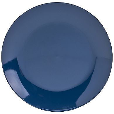 Tabletops Gallery 12-piece Porcelain Isabella Blue Round Dinnerware Set