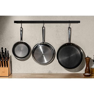 T-Fal 3-pc. HybridMesh Stainless Steel Frypan Set
