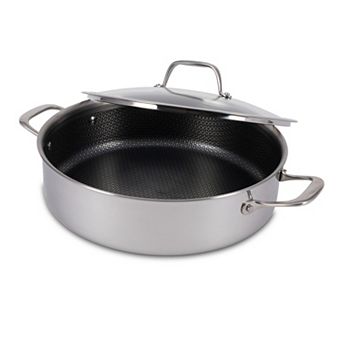 T-Fal HybridMesh 6-qt Stainless Steel Shallow Pan with Lid