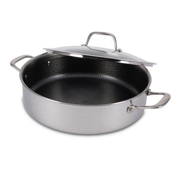 T-Fal HybridMesh 6-qt. Stainless Steel Shallow Pan with Lid
