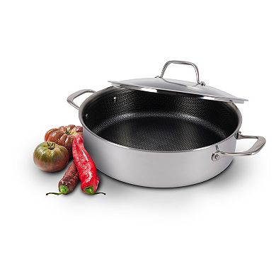 T-Fal HybridMesh 6-qt. Stainless Steel Shallow Pan with Lid