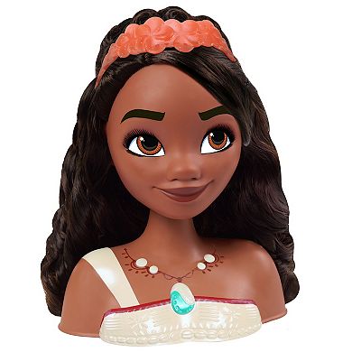 Disney's Moana 2 Moana Disney Princess Styling Head, 14-piece Beauty Styling Play Set by Just Play