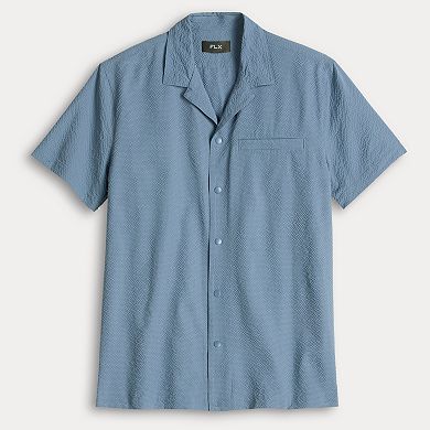 Men's FLX Textured Camp Collar Shirt