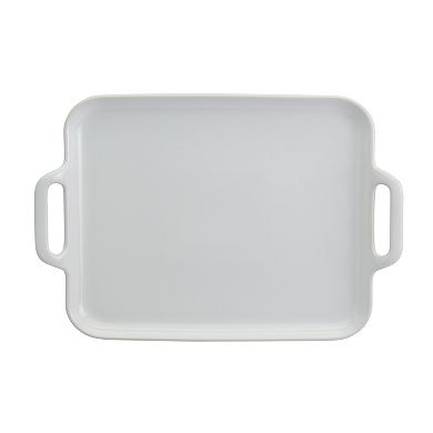 Denmark Tools for Cooks 2-Piece Rectangular Stoneware Serving Tray Set