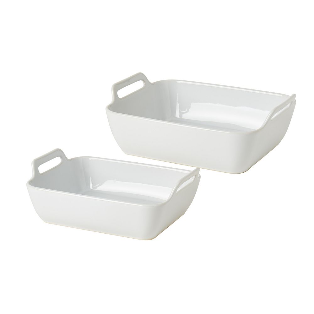 Denmark Tools For Cooks 2-Piece Rectangular Stoneware Baking Dish Set