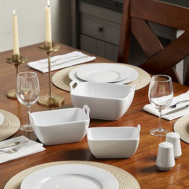 Denmark Tools for Cooks 3-Piece Rectangular Stoneware Serving Bowl Set
