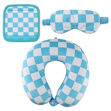 Dream Travel Neck Pillow, Eye Mask & Handle Cover Set