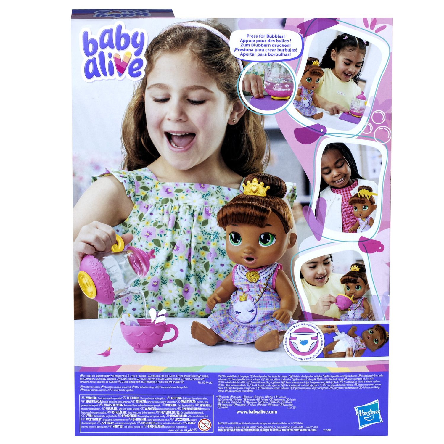 Детские куклы Baby Alive Bubbly Tea Party Sophia Sparkle — фото 4