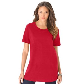 Roaman's Women's Plus Size Crewneck Tee