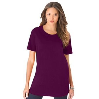 Roaman's Women's Plus Size Crewneck Tee
