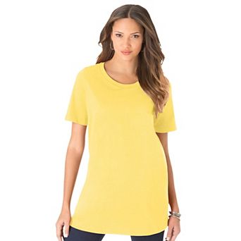 Roaman's Women's Plus Size Crewneck Tee
