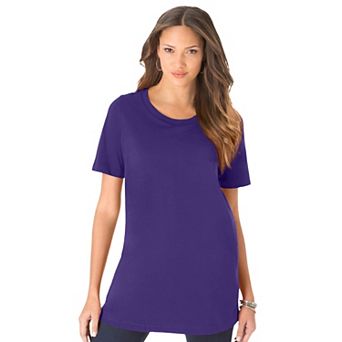 Roaman's Women's Plus Size Crewneck Tee