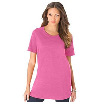 Roaman's Women's Plus Size Crewneck Tee