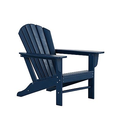 Westintrends 3-piece Outdoor Adirondack Chair With Side Table Set
