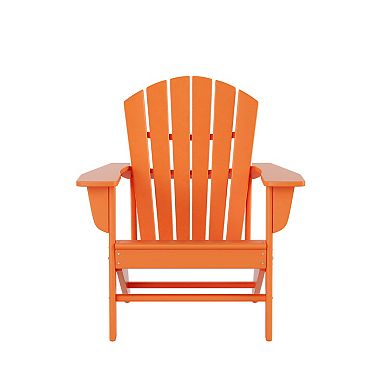 Westintrends 3-piece Outdoor Adirondack Chair With Side Table Set