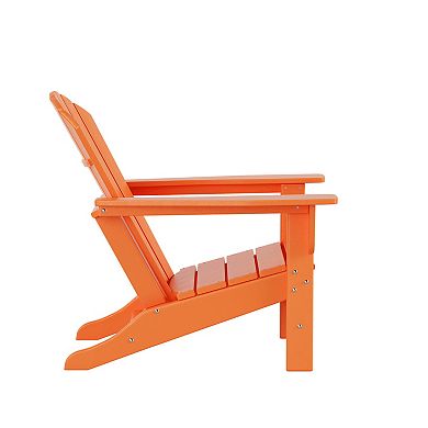 Westintrends 3-piece Outdoor Adirondack Chair With Side Table Set