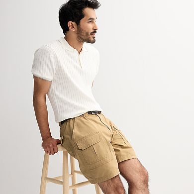 Men's Croft & Barrow® 7.5-in. Side Elastic Cargo Shorts