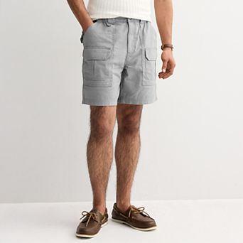 Men's Croft & Barrow® 7.5 in Side Elastic Cargo Shorts