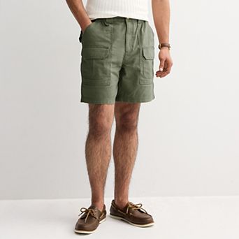 Men's Croft & Barrow® 7.5 in Side Elastic Cargo Shorts
