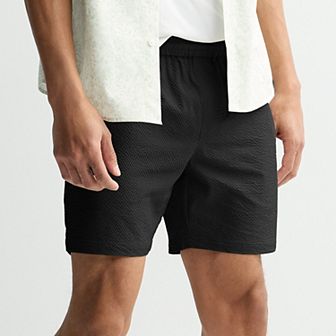 Men's FLX 7-Inch Textured Elastic Waist Shorts