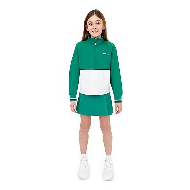 Girls 7-16 Wilson Woven Quarter-Zip Pullover Wind Jacket