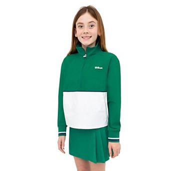 Girls 7-16 Wilson Woven Quarter-Zip Pullover Wind Jacket