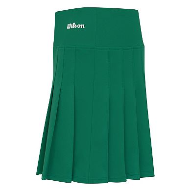 Girls 7-16 Wilson Green Pleated Tennis Skort