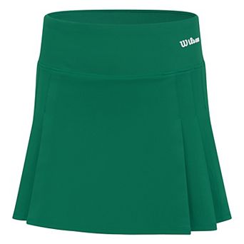 Girls 7-16 Wilson Green Pleated Tennis Skort