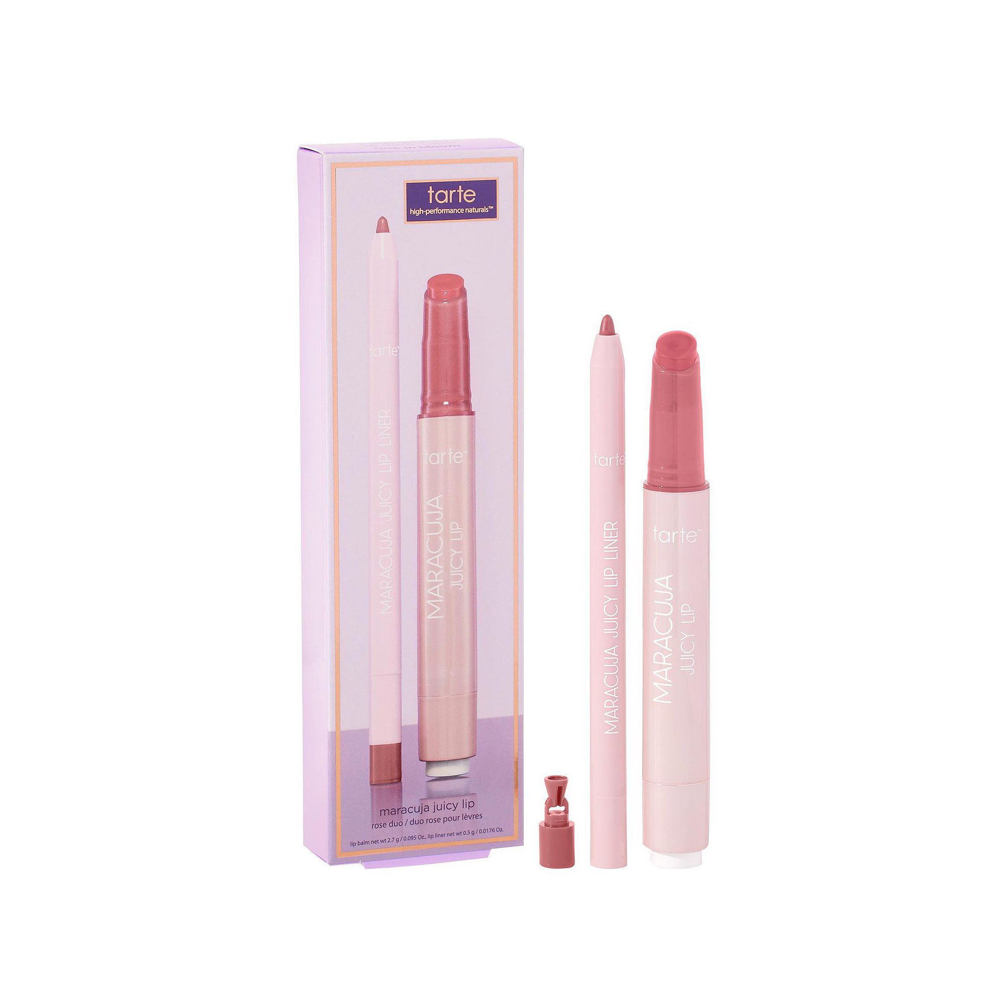 tarte maracuja juicy lip balm rose duo, Size: .11 Oz, Pink