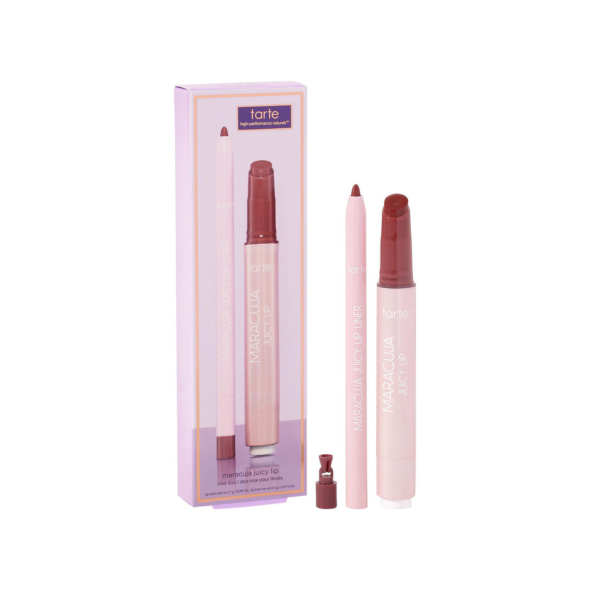 tarte maracuja juicy lip balm rose duo, Size: .11 Oz, Pink Full Bloom