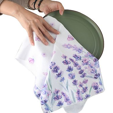 Home Sweet Home Lilac Tea Towel Set
