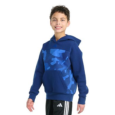 Boys 8-20 adidas Long Sleeve Color Block Halftone Camo Graphic Pullover Hoodie in Regular & Husky