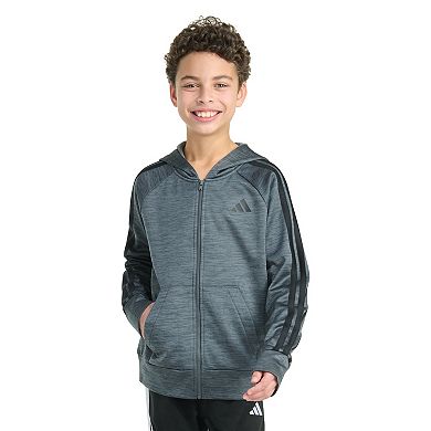 Boys 8-20 adidas Long Sleeve Full-Zip Training Essential 3-Stripe Jacket