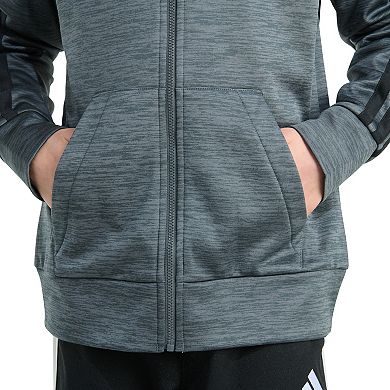 Boys 8-20 adidas Long Sleeve Full-Zip Training Essential 3-Stripe Jacket