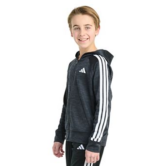 Boys 8-20 adidas Long Sleeve Full-Zip Training Essential 3-Stripe Jacket